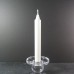 20cm White Stearin Classic Dinner Candles